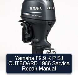 1986 Yamaha F9.9 K P SJ Outboard Service Repair Workshop Manual PDF