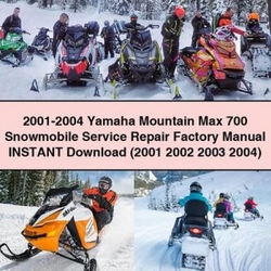 2001-2004 Yamaha Mountain Max 700 Snowmobile Service Repair Workshop Manual PDF