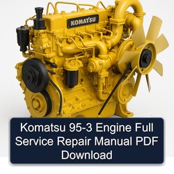 Komatsu 95 3 Engine Service Repair Workshop Manual PDF