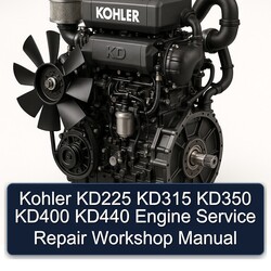 Kohler KD Series KD225 KD315 KD350 KD400 KD440 Engine Service Repair Workshop Manual PDF