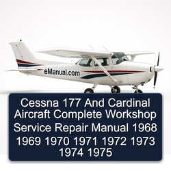 1968-1975 Cessna 177 Cardinal Aircraft Service Repair Workshop Manual PDF