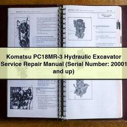 Komatsu Pc18mr-3 Hydraulic Excavator (serial Number: 20001 Up) Service Repair Workshop Manual PDF