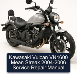 2004-2006 Kawasaki Vulcan VN1600 Mean Streak Service Repair Workshop Manual PDF