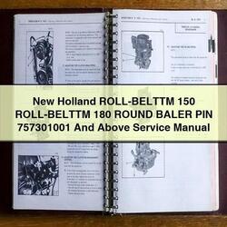 New Holland Roll-belttm 150 180 Round Baler PIN 757301001 Above Service Repair Workshop Manual PDF