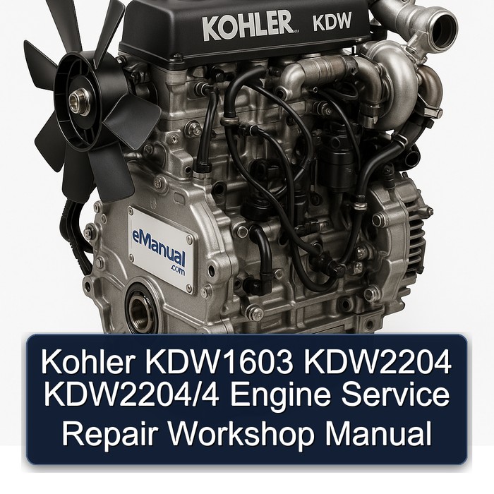 Kohler KDW Models KDW1603 KDW2204 Kdw2204/4 Engine Service Repair Workshop Manual PDF