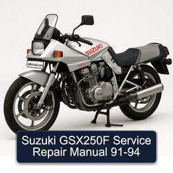 1991-1994 Suzuki GSX Series GSX250F Service Repair Workshop Manual PDF