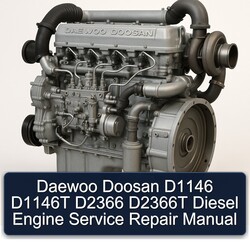 Daewoo Doosan D2366T D1146 D1146T D2366 Diesel Engine Service Repair Workshop Manual PDF