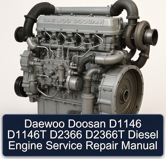 Daewoo Doosan D2366T D1146 D1146T D2366 Diesel Engine Service Repair Workshop Manual PDF