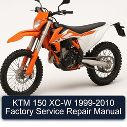 1999-2010 KTM 150 XC-W Service Repair Workshop Manual PDF