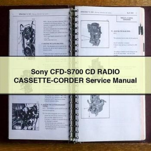 Sony CFD-S700 CD Radio Cassette-corder Service Repair Workshop Manual PDF