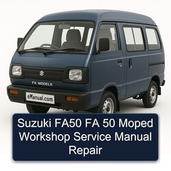 Garelli Moped Suzuki FA50 FA 50 Service Repair Workshop Manual PDF