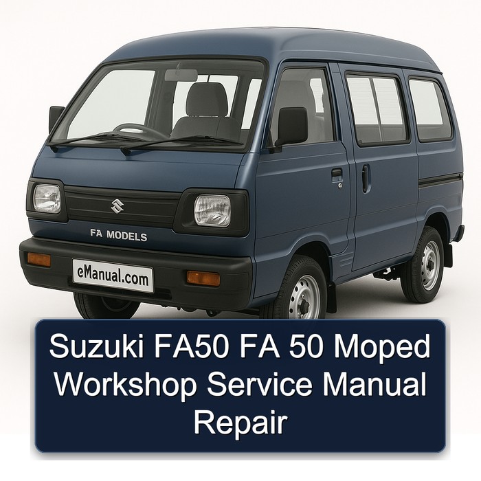Garelli Moped Suzuki FA50 FA 50 Service Repair Workshop Manual PDF