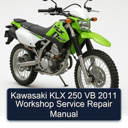 2011 Kawasaki KLX Series 250 VB Service Repair Workshop Manual PDF