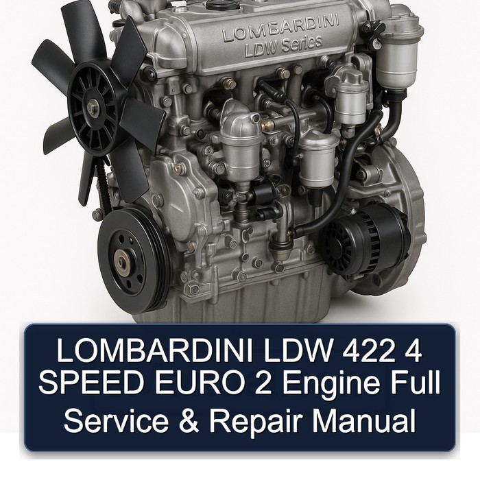 Lombardini LDW Series 422 4 Speed Euro 2 Engine Service Repair Workshop Manual PDF
