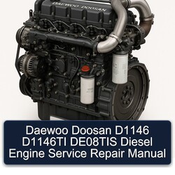 Daewoo Doosan DE08TIS D1146 D1146TI Diesel Engine Service Repair Workshop Manual PDF