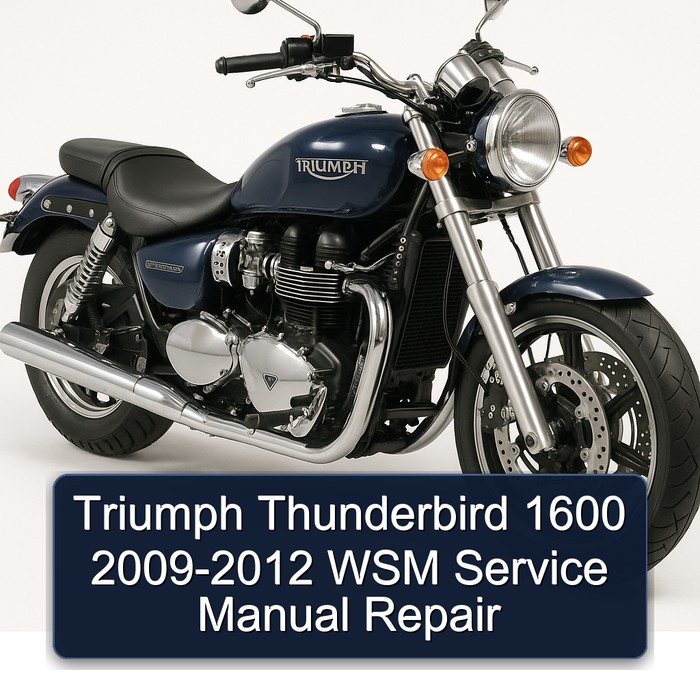 2009-2012 Triumph Thunderbird 1600 - WSM Service Repair Workshop Manual PDF