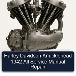 Harley Davidson Knucklehead 1942 All Service Repair Workshop Manual PDF
