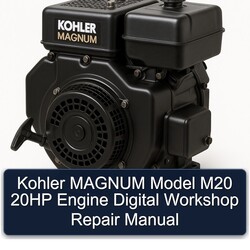 Kohler Magnum Models Model M20 20HP Engine Digital Service Repair Workshop Manual PDF