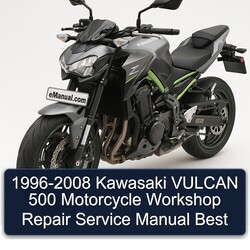 1996-2008 Kawasaki Vulcan 500 Motorcycle Best Service Repair Workshop Manual PDF