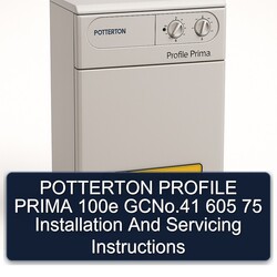 Potterton Profile Prima 100E Gcno.41 605 75 Installation Servicing Service Repair Workshop Manual PDF
