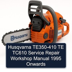 1995 Husqvarna TE Models TE350-410 TC610 Onwards Service Repair Workshop Manual PDF