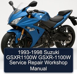 1993-1998 Suzuki GSXR1100W GSXR-1100W Service Repair Workshop Manual PDF