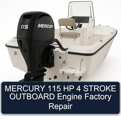Mercury 115 HP 4 Stroke Outboard Engine Service Repair Workshop Manual PDF