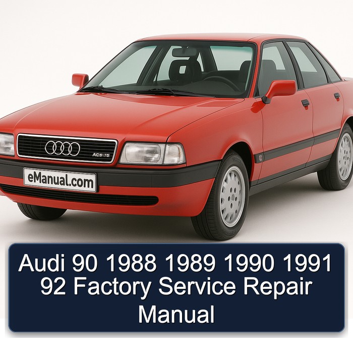1988-1991 Audi 90 92 Service Repair Workshop Manual PDF