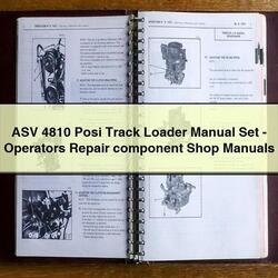 ASV 4810 Posi Track Loader Set - Operators Component Shop Service Repair Workshop Manual PDF