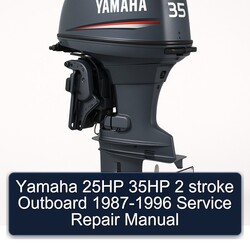 1987-1996 Yamaha 25HP 35HP 2 Stroke Outboard Service Repair Workshop Manual PDF