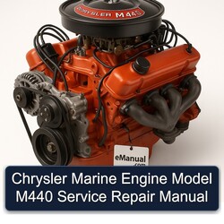 Chrysler M440 Marine Engine Model Service Repair Workshop Manual PDF