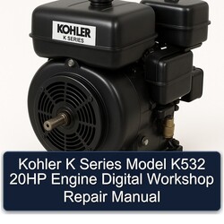 Kohler K Series Model K532 20HP Engine Digital Workshop Repair Manual 