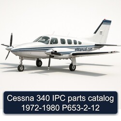 1972-1980 Cessna 340 IPC - P653-2-12 Parts Catalog PDF