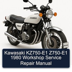 1980 Kawasaki KZ Series KZ750-E1 Z750-E1 Service Repair Workshop Manual PDF