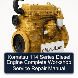 Komatsu 114 Series Diesel Engine Service Repair Workshop Manual PDF