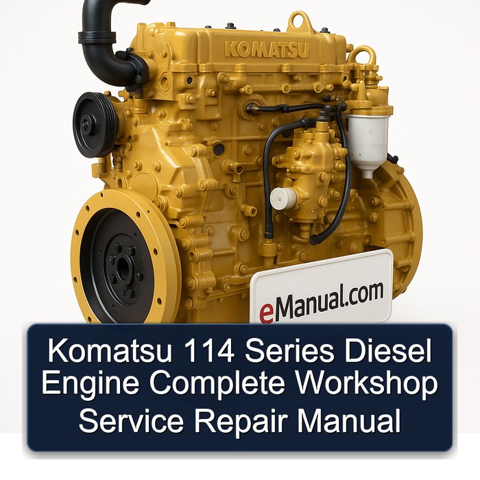 Komatsu 114 Series Diesel Engine Service Repair Workshop Manual PDF