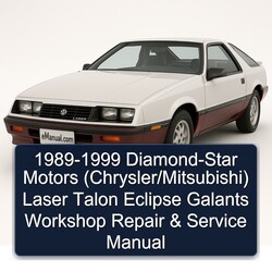 1989-1999 Mitsubishi Eclipse Diamond-star Motors (chrysler/) Laser Talon Galants Service Repair Workshop Manual PDF