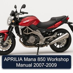 2007-2009 Aprilia Mana 850 Service Repair Workshop Manual PDF
