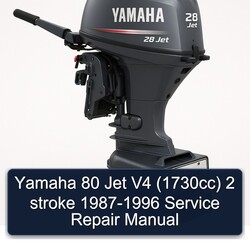 1987-1996 Yamaha 80 Jet V4 (1730CC) 2 Stroke Service Repair Workshop Manual PDF
