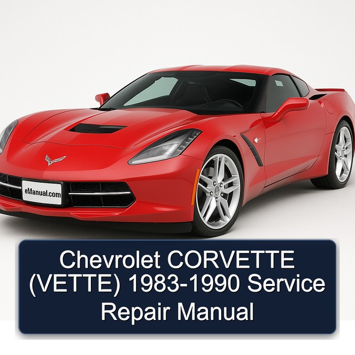 1983-1990 Chevrolet Corvette (VETTE) Service Repair Workshop Manual PDF