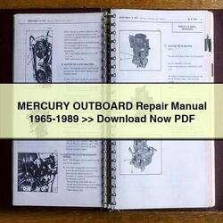 1965-1989 Mercury Outboard Service Repair Workshop Manual PDF