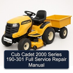 2000 Cub Cadet Series 190-301 Service Repair Workshop Manual PDF