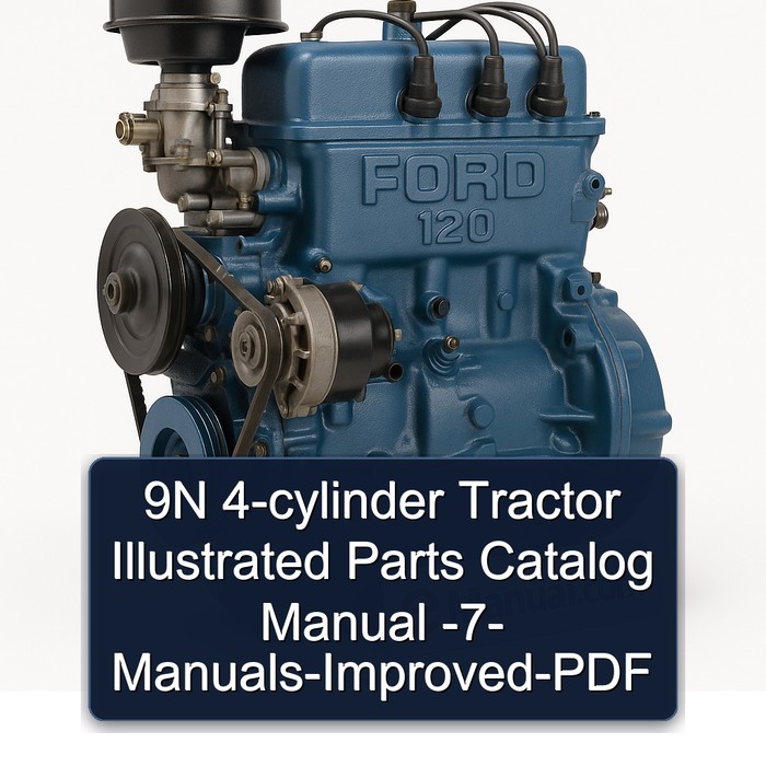 9N 4-cylinder Tractor Illustrated -7- -improved Parts Catalog PDF