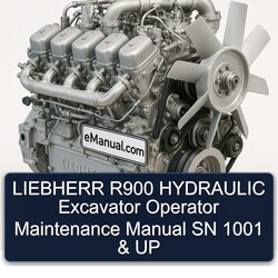 Liebherr R900 Hydraulic Excavator Operator SN 1001 UP Service Repair Workshop Manual PDF
