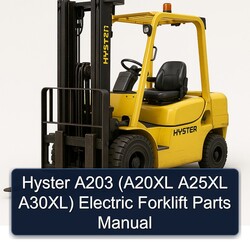 Hyster A203 (a20xl A25XL A30xl) Electric Forklift Parts Catalog PDF