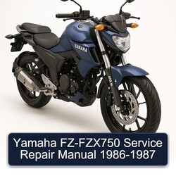 1986-1987 Yamaha FZ Models Fz-fzx750 Service Repair Workshop Manual PDF