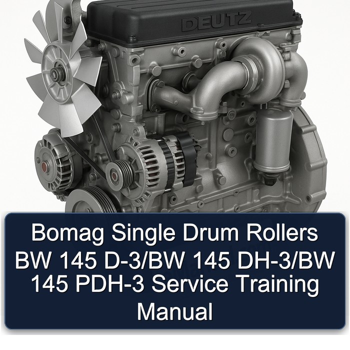 Deutz D Series Bomag Single Drum Rollers BW 145 D-3/bw Dh-3/bw PDH-3 Training Service Repair Workshop Manual PDF