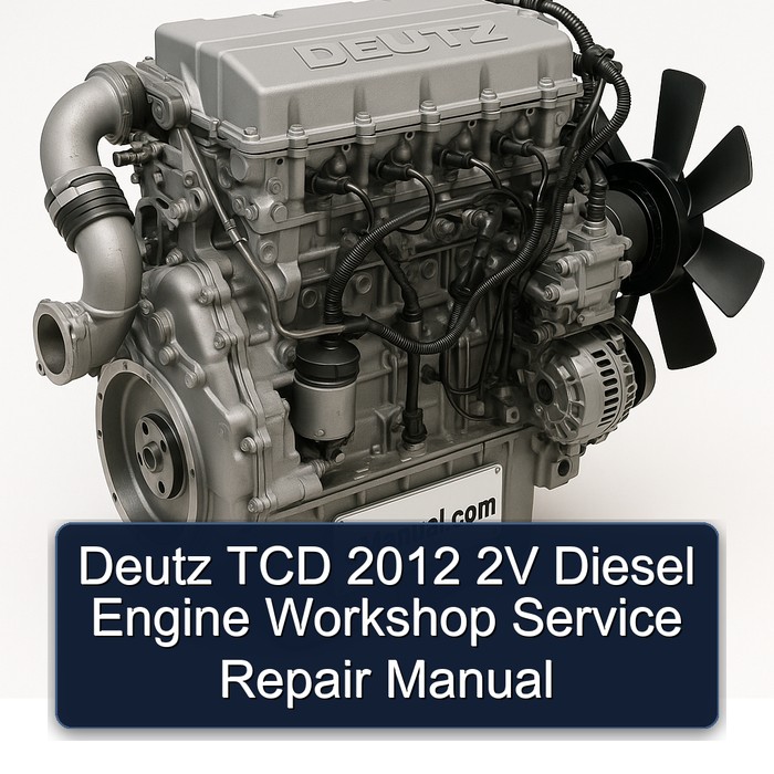 2012 Deutz TCD 2V Diesel Engine Service Repair Workshop Manual PDF