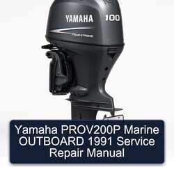 1991 Yamaha Prov200p Marine Outboard Service Repair Workshop Manual PDF