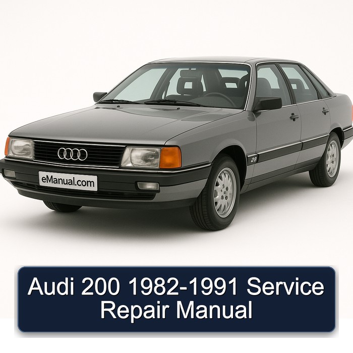 1982-1991 Audi 200 Service Repair Workshop Manual PDF